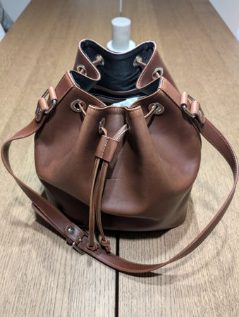 YEMOCEAN Handtasche, HUNA VEGAN Maisleder, mahaconi-braun