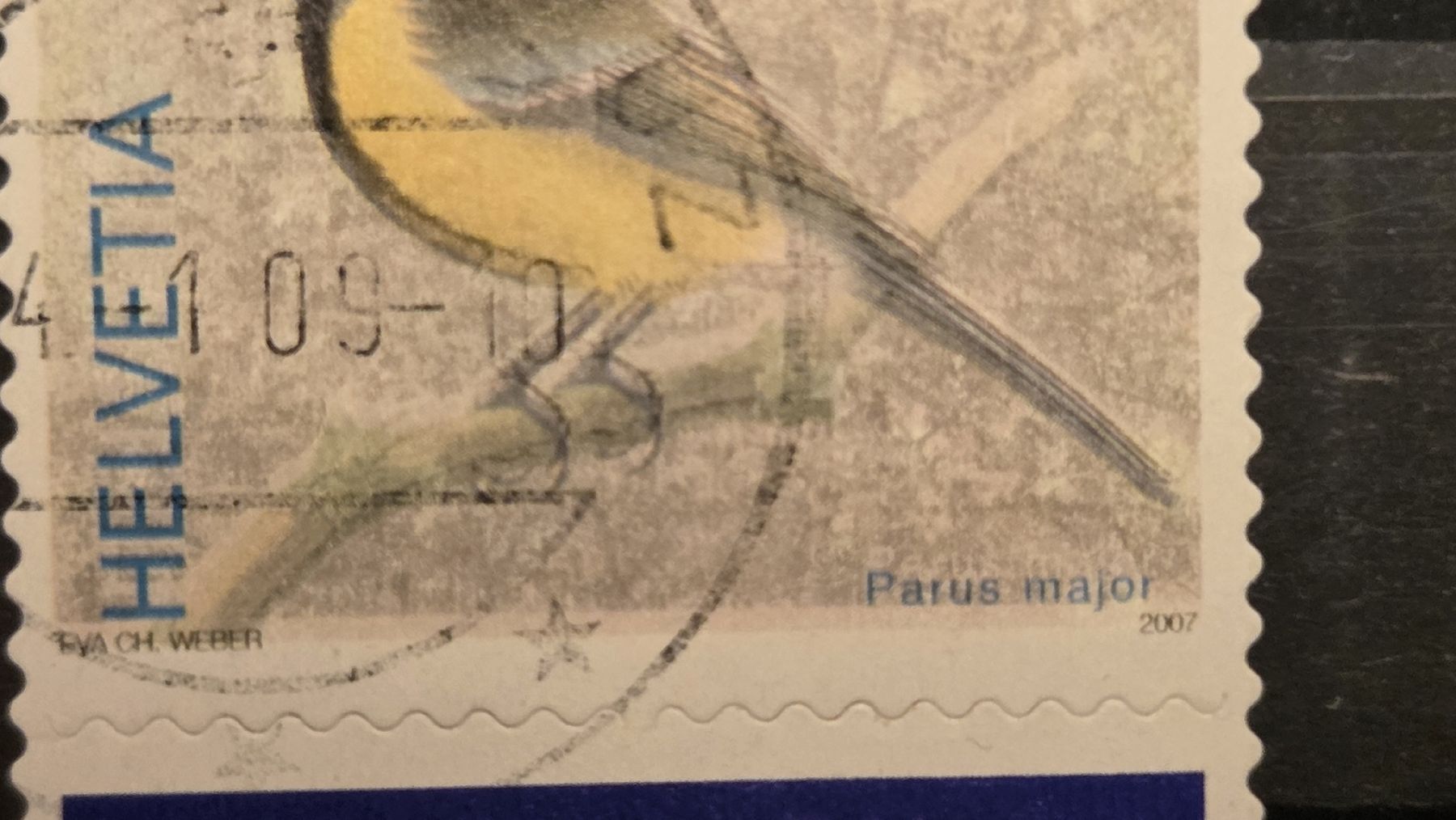 Alle Briefmarken: 2007 Abart Kohlmeise Doppelter-Schnabel – Gebraucht aus Arni AG von Moth68 2