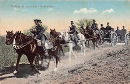 Artillerie de campagne - Feldartillerie, gelaufen 1911