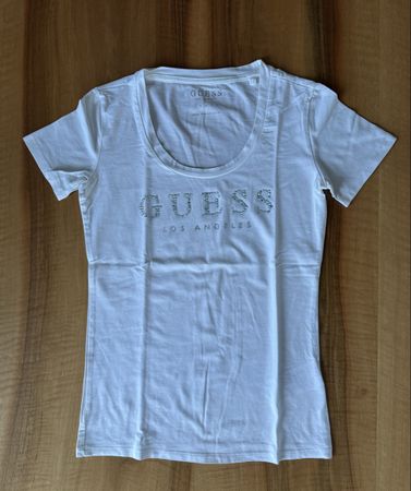 Guess T-shirt, weiss, kurzarm, Grösse XS