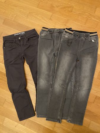 3 Jeans Hosen Chapter Young Vertbaudet Grösse 140 grau