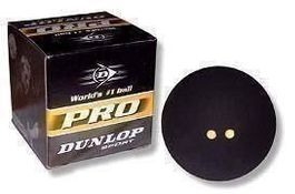 DUNLOP Squash Ball 2 gelbe Punkte