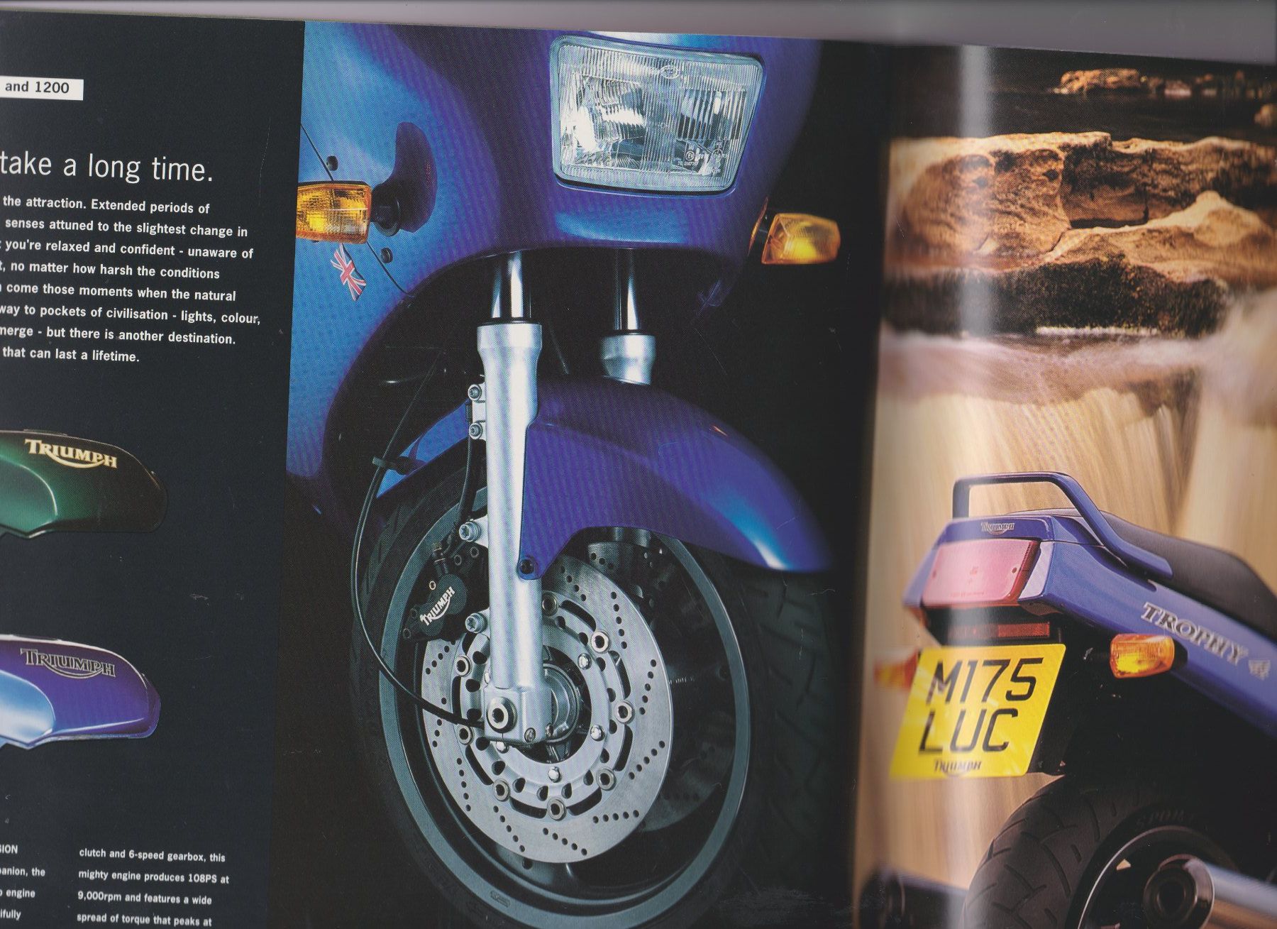Triumph Documenti: Prospectus moto Triumph - 1994 ? – Usato da Bex venduto da Canouille 3
