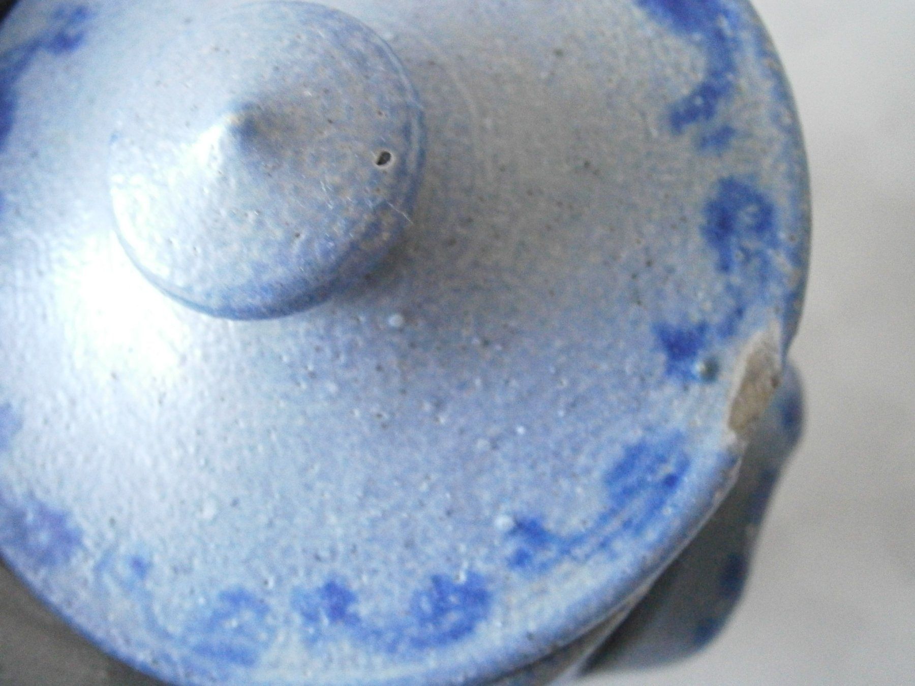 Tutte le decorazioni: 2 hübsche Keramikdosen, blau/grau bemalt – Usato da Schwarzenburg venduto da lore09 1
