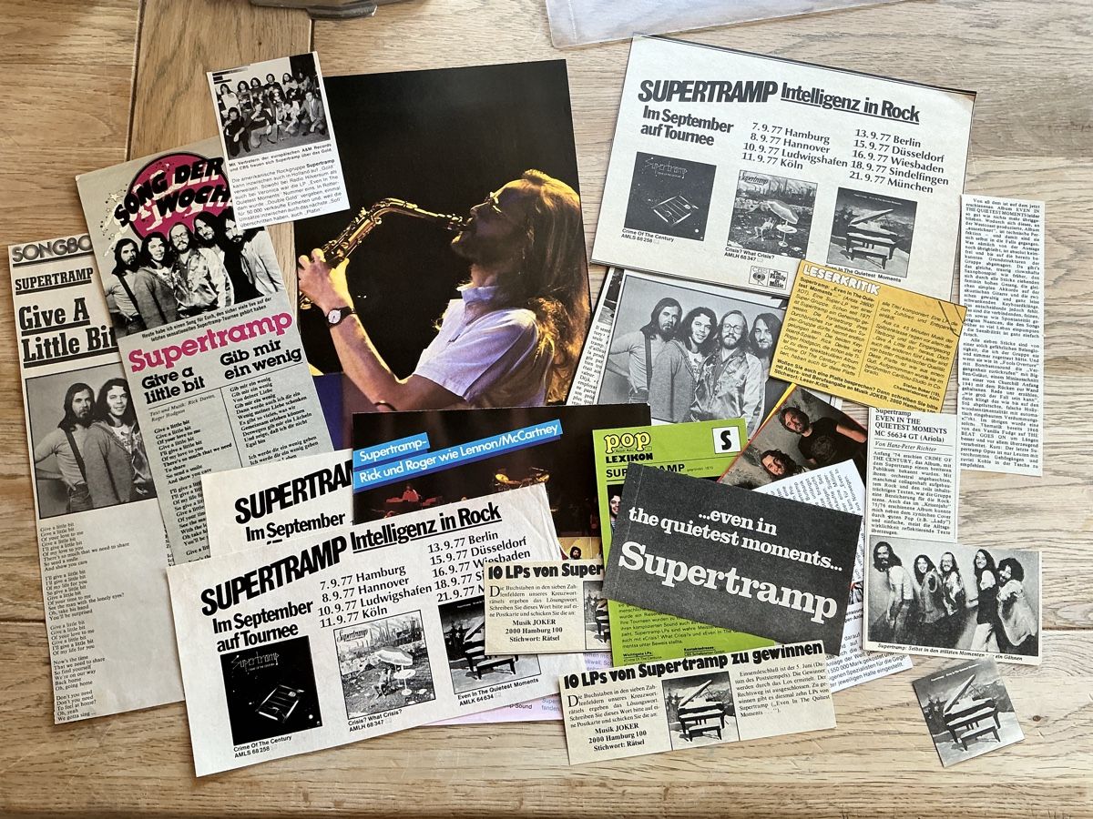 Riviste & Magazine: Supertramp - 530gr. Zeitungsartikel – Usato da Trachslau venduto da T140 5