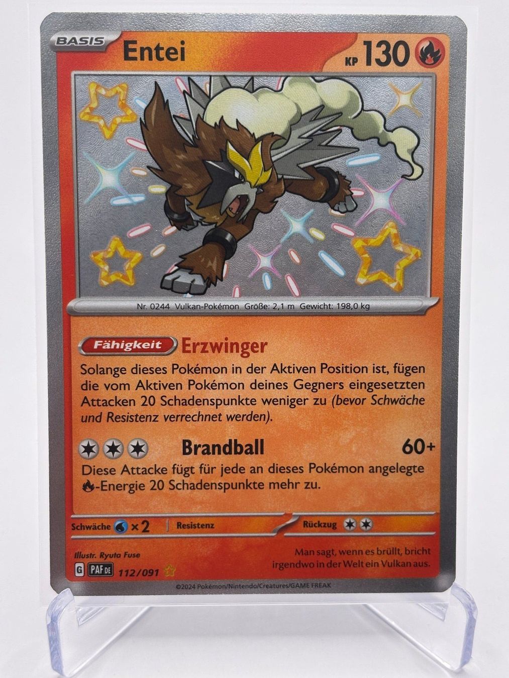 Pokémon Carte collezionabili: Paldeas Schicksale - Entei  (PAF 112) - DE – Nuovo (secondo la descrizione) da Allschwil venduto da Bullach