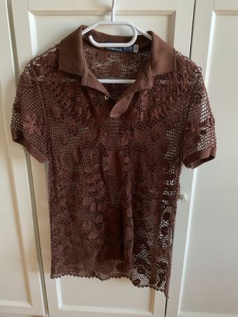 Polo Ralph Lauren Häkel-Shirt braun Grösse XS neuwertig