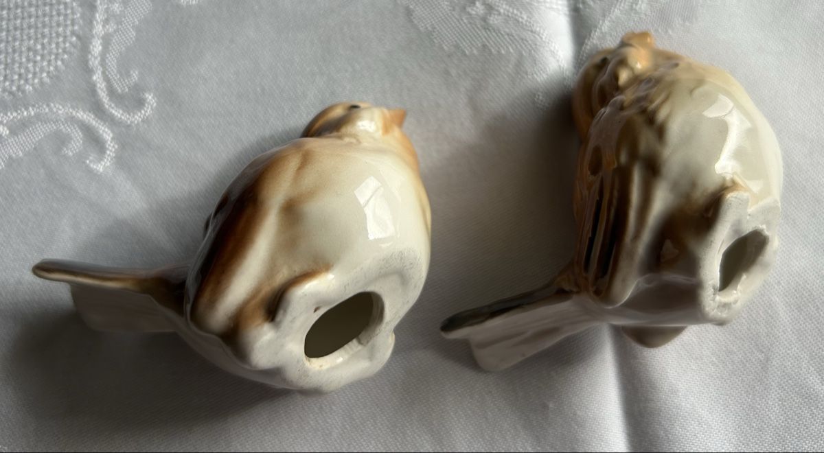 Tutte le decorazioni: 2 Porzellan-Vögeli – Usato da Lengnau AG venduto da Mefari 2