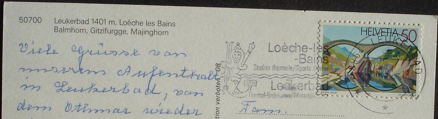 Cartes postales: LEUKERBAD – D'occasion à Jona par philajona 1