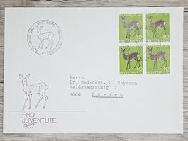 CL02 Enveloppe + Timbre Suisse 1967