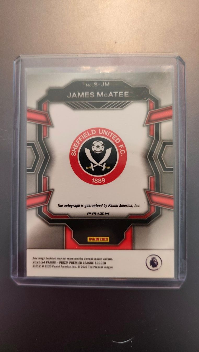 Panini Carte collezionabili: Panini Prizm 23/24 James McAtee mit Autogramm – Usato da St. Gallen venduto da RudyundFloydCards 1