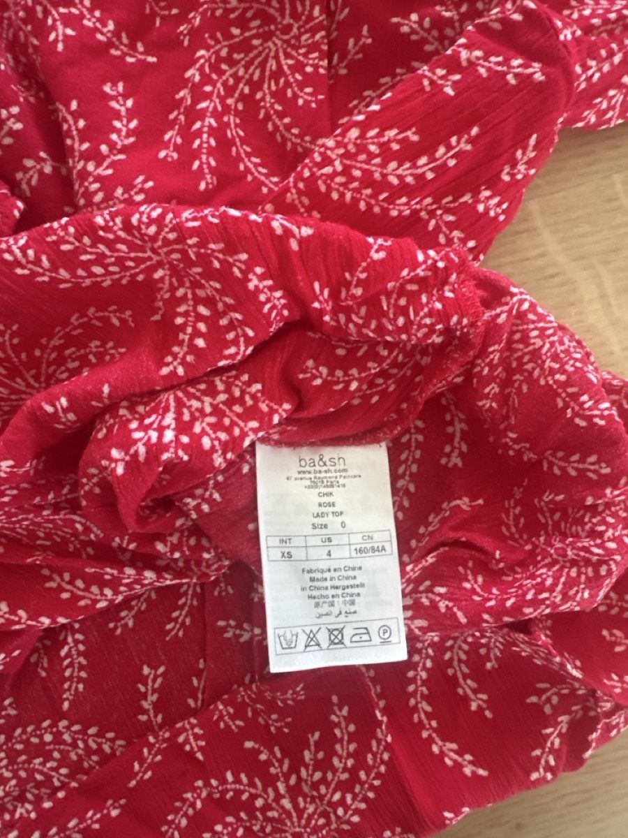Ba&Sh Blusen: Damen Bluse ba&sh rot gemustert – Gebraucht aus Ostermundigen von jurz 4