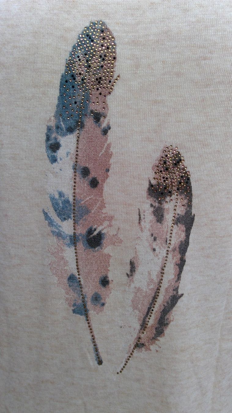 Maglioni & Felpe: Pullover motifs plumes & strass MISS DAISY, taille L, NEUF – Nuovo (secondo la descrizione) da Agiez venduto da chouchanelle 1