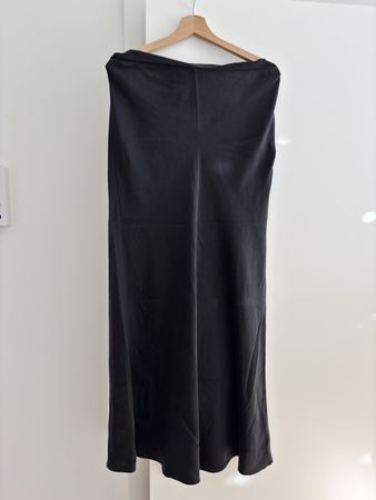 H&M Seidenrock schwarz Grösse 46 NEU