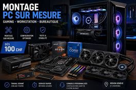 Montage PC sur mesure, Workstation et Bureautique