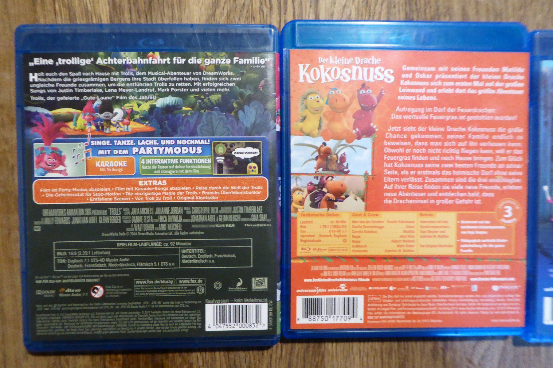 Tutti i DVDs: 3x Bluray Kinderfilme Trickfilme – Usato da Allschwil venduto da Summelsarium 2