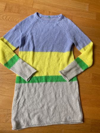 Benetton Longpullover Strickpullover gestreift 152