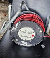 Enrouleur électrique de chantier, câble 33 mètres rouge