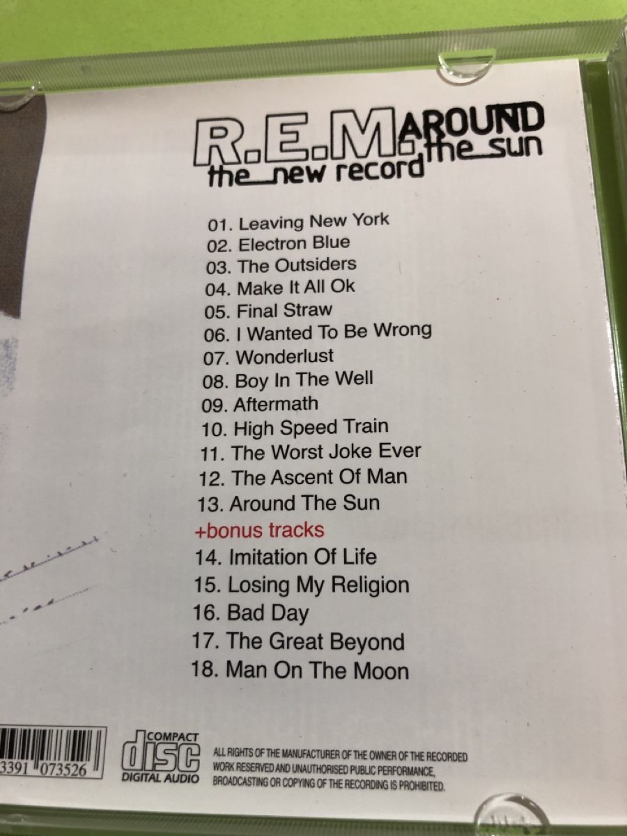 CD: R.E.M. - Around The Sun ( + Bonus Track!) – Usato da Flaach venduto da rubo7 2