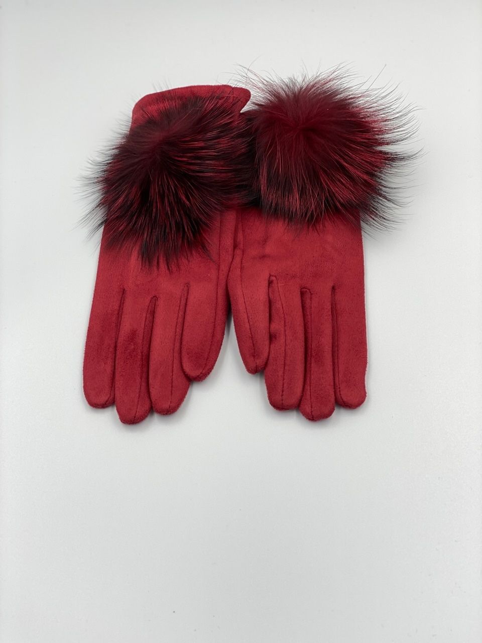 Guanti & manicotti: Handschuh mit Pompon "Rot" – Nuovo e nell'imballaggio originale da Bülach venduto da DuffyFashionAvenue 1