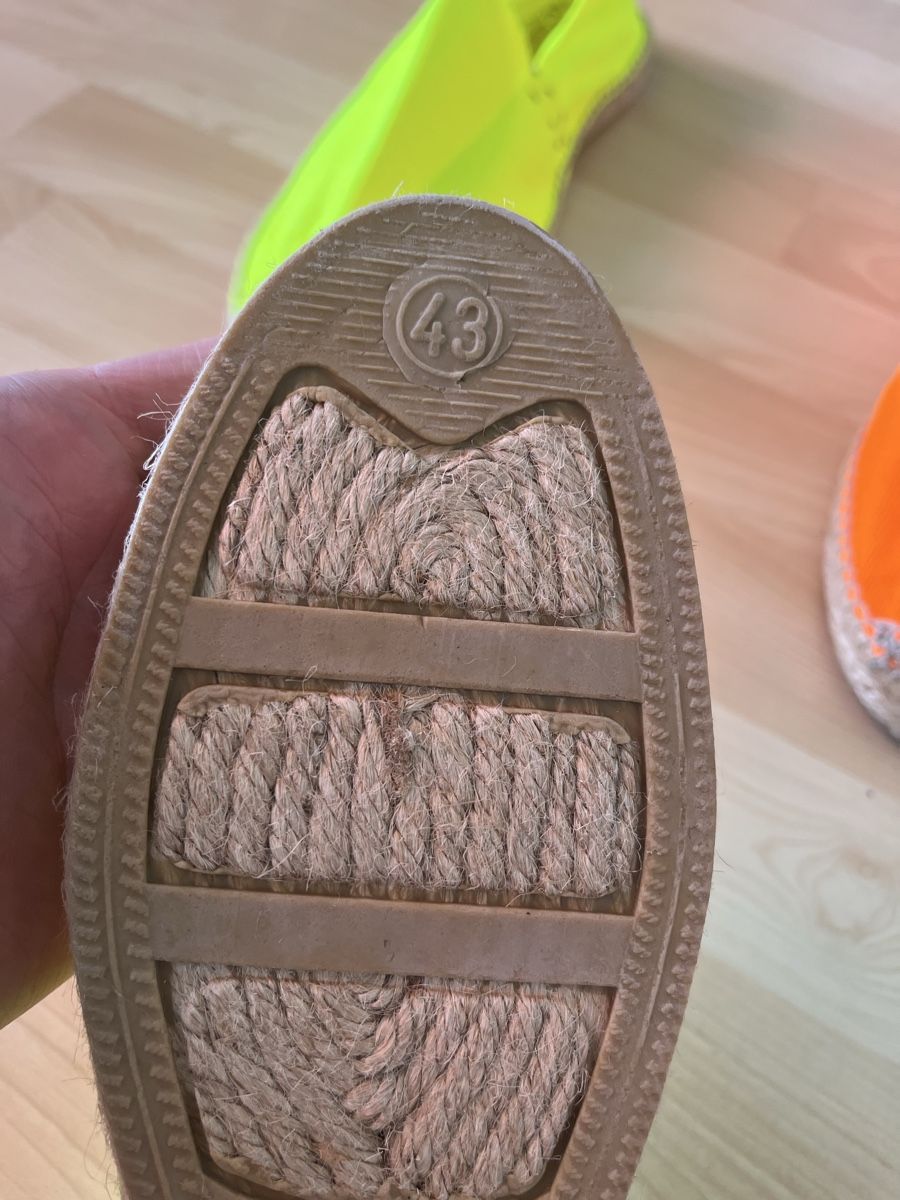 Scarpe da uomo: Zwei Original Espadrilles - Espadrillas Gr. 43 Orange & Gelb – Nuovo (secondo la descrizione) da Zug venduto da Nickwalks999 4