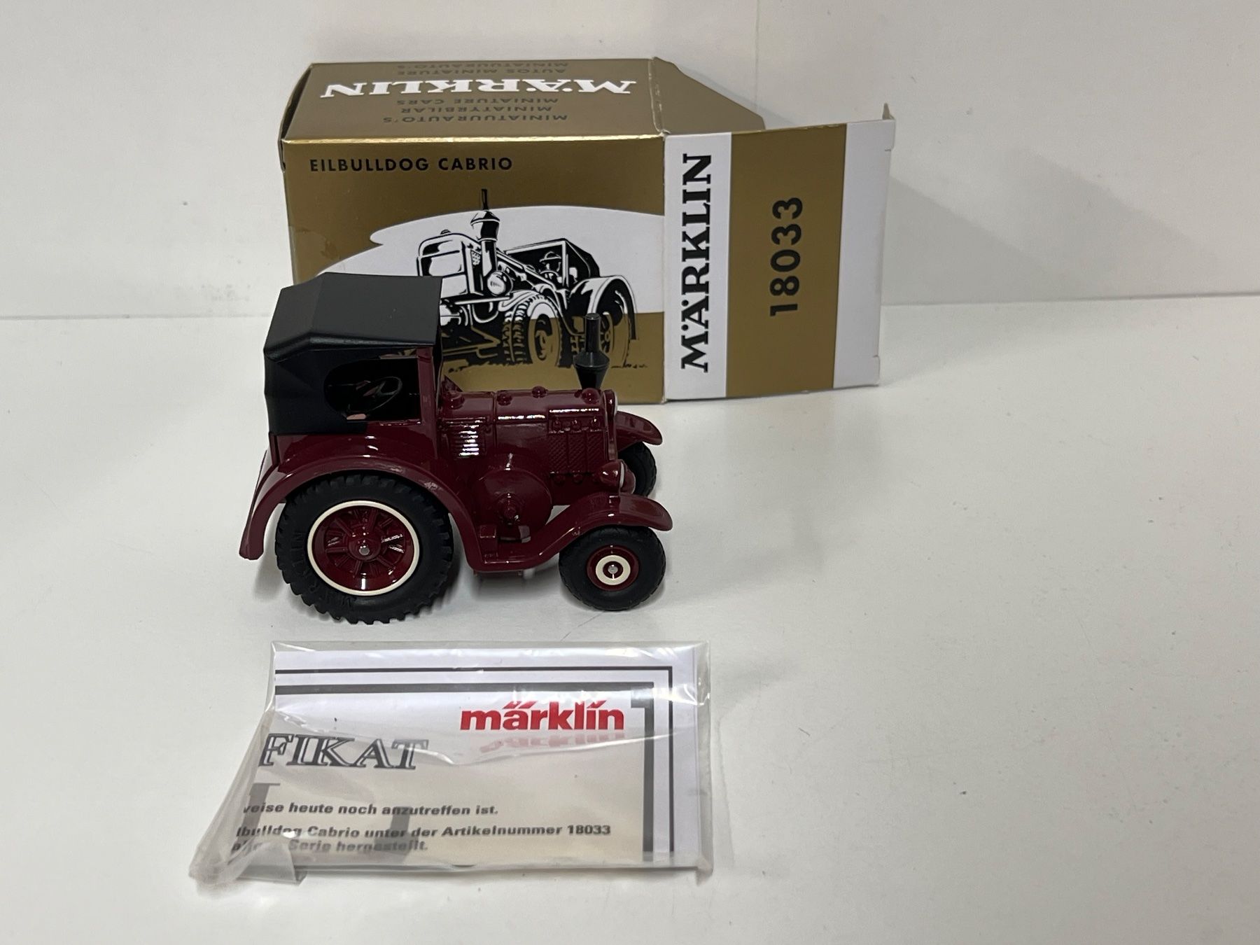Märklin Modelleisenbahnen: Märklin 18033  EILBULLDOG CABRIO – Neu (gemäss Beschreibung) aus Neuenhof von ludovicco