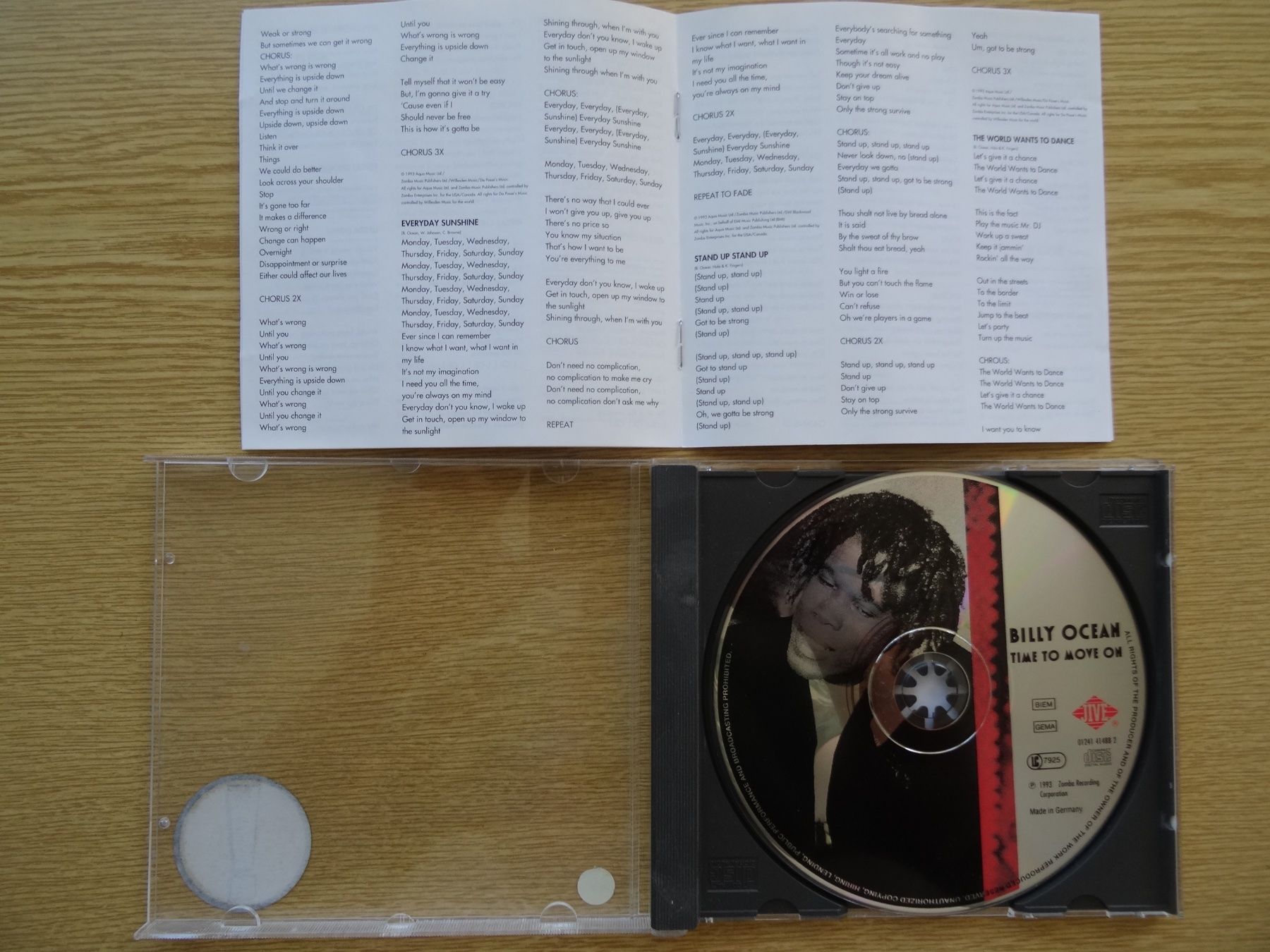 CDs: Billy Ocean - Time to move on (1993) – Gebraucht aus Zürich von burdan 2