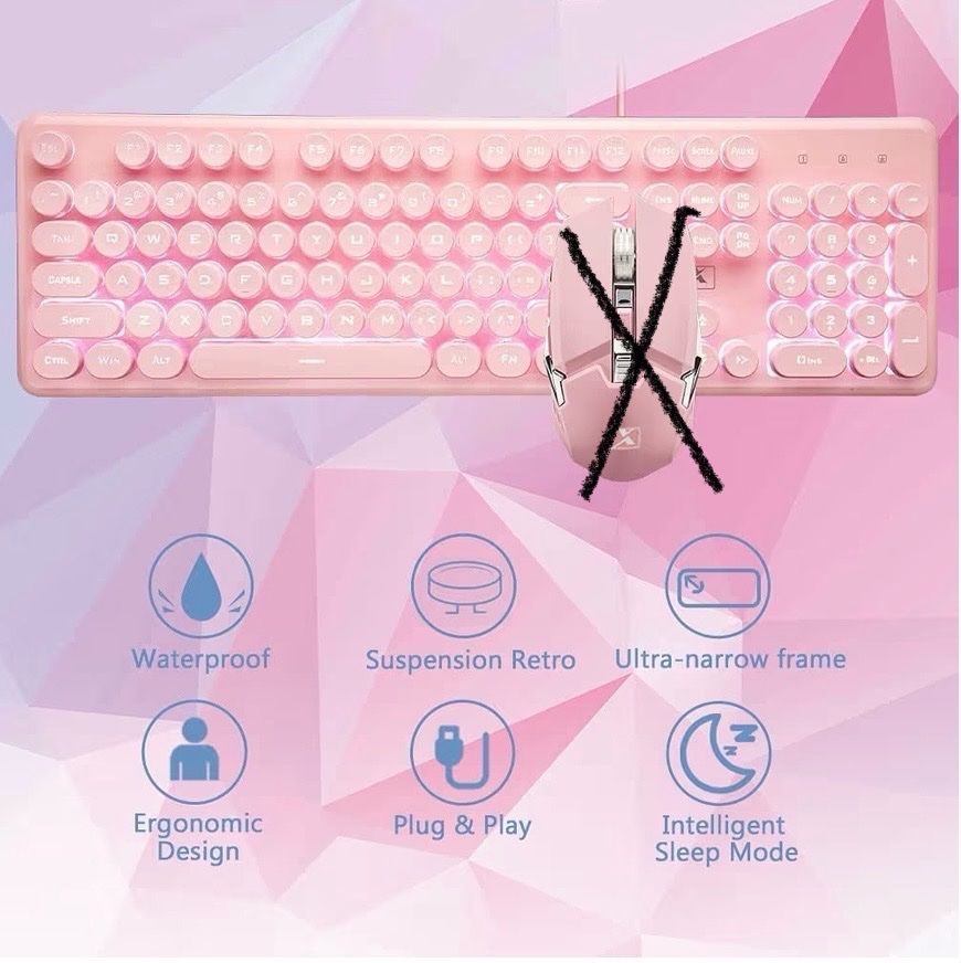 Tastaturen: K620 Wired Gaming-Tastatur rosa – Neu (gemäss Beschreibung) aus Basel von Seifehuesli 2