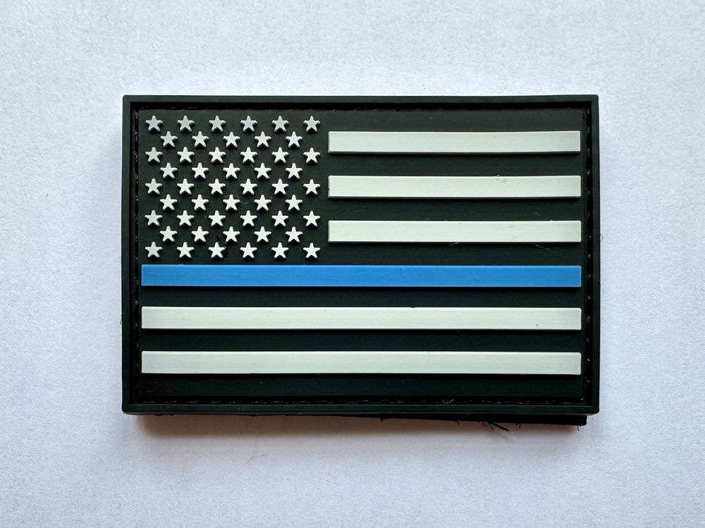 Thin Blue Line patch Velcro USA Klett Abzeichen Polizei Kaufen auf