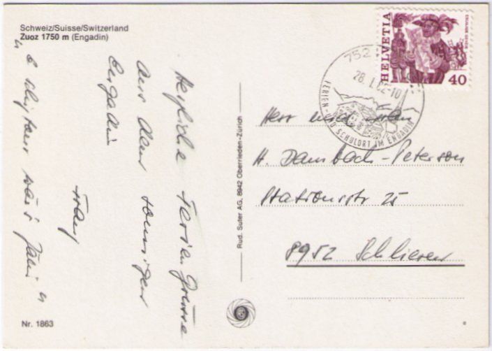 Cartes postales: Zuoz - Abendstimmung – D'occasion à Binningen par Mountainrider 1