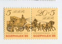 Briefmarken "Kutsche". DDR