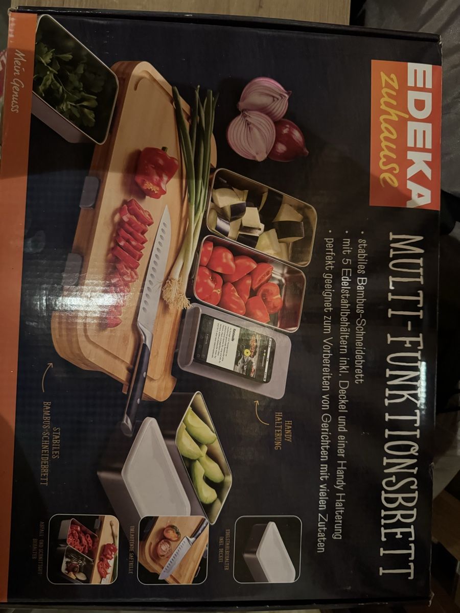 Elettrodomestici da cucina: Edeka Multifunktionsbrett Bambus neuwertig – Nuovo e nell'imballaggio originale da Richterswil venduto da ann_c9mp