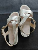 Gabor Sandalen Grösse 6 Gold Glanz Sommerleder Sehr Bequem 