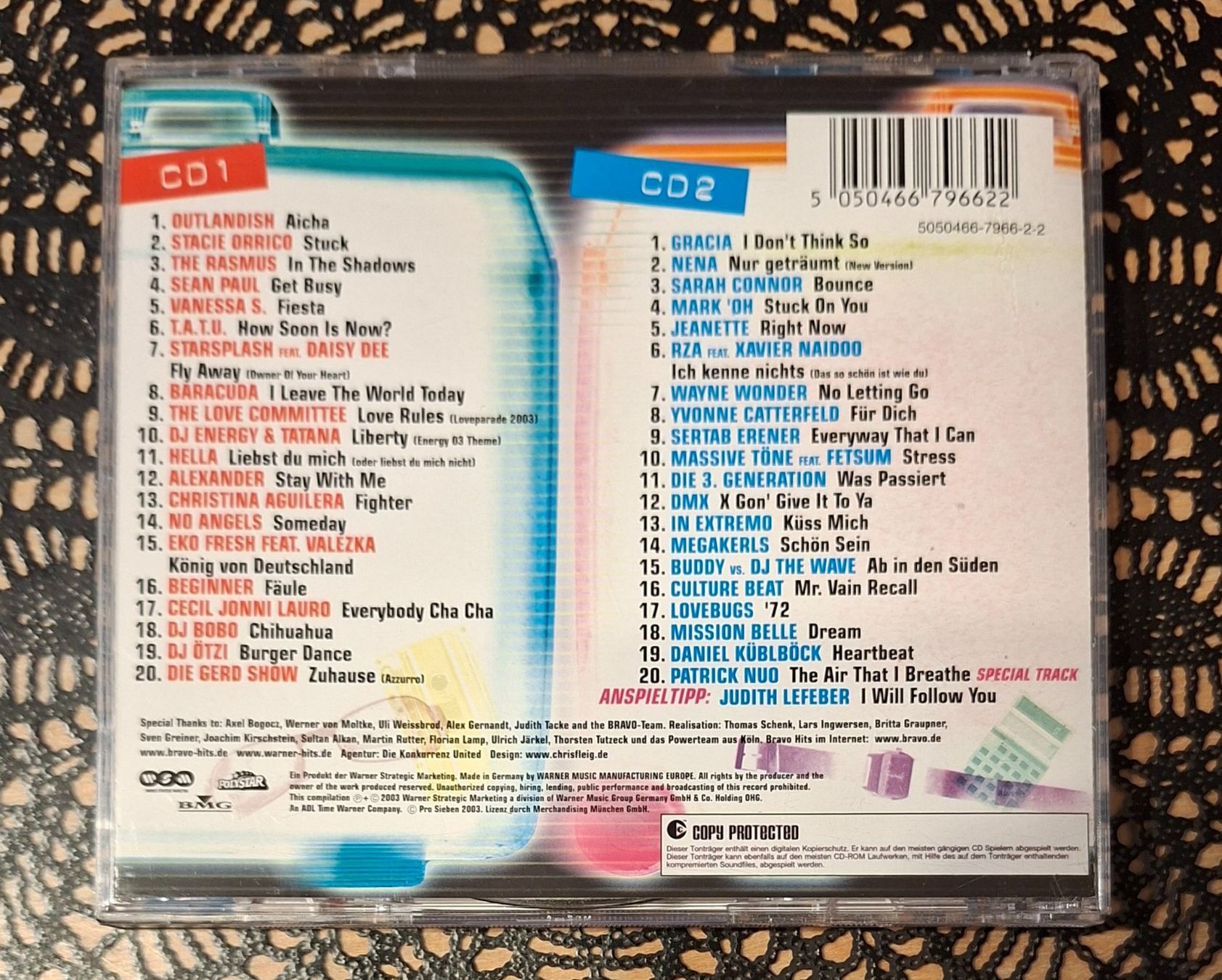 CD: Bravo Hits 42, Doppel CD, 2003, Hit Compilation, Sampler – Usato da Amriswil venduto da Celini3 1