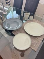 Geschirrset, Vintage Look, 8-teilig, Teller und Tassen