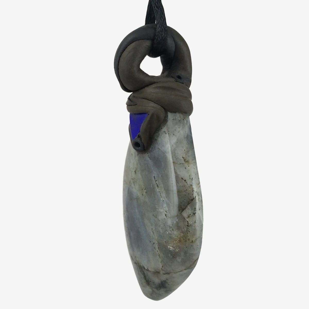 Mineralien & Heilsteine: Labradorit Steinanhänger mit zusätzlichem Lapislazuli – Neu und originalverpackt aus Meilen von Kaleidoskopia 1