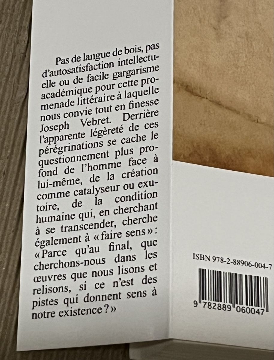 Libri: Fragments désordonnés Carnets de lecture Joseph Vebret – Usato da La Tour-de-Peilz venduto da Pansy02 5