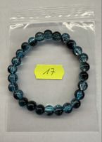 Elegantes Armband mit blauen Glasperlen, neu