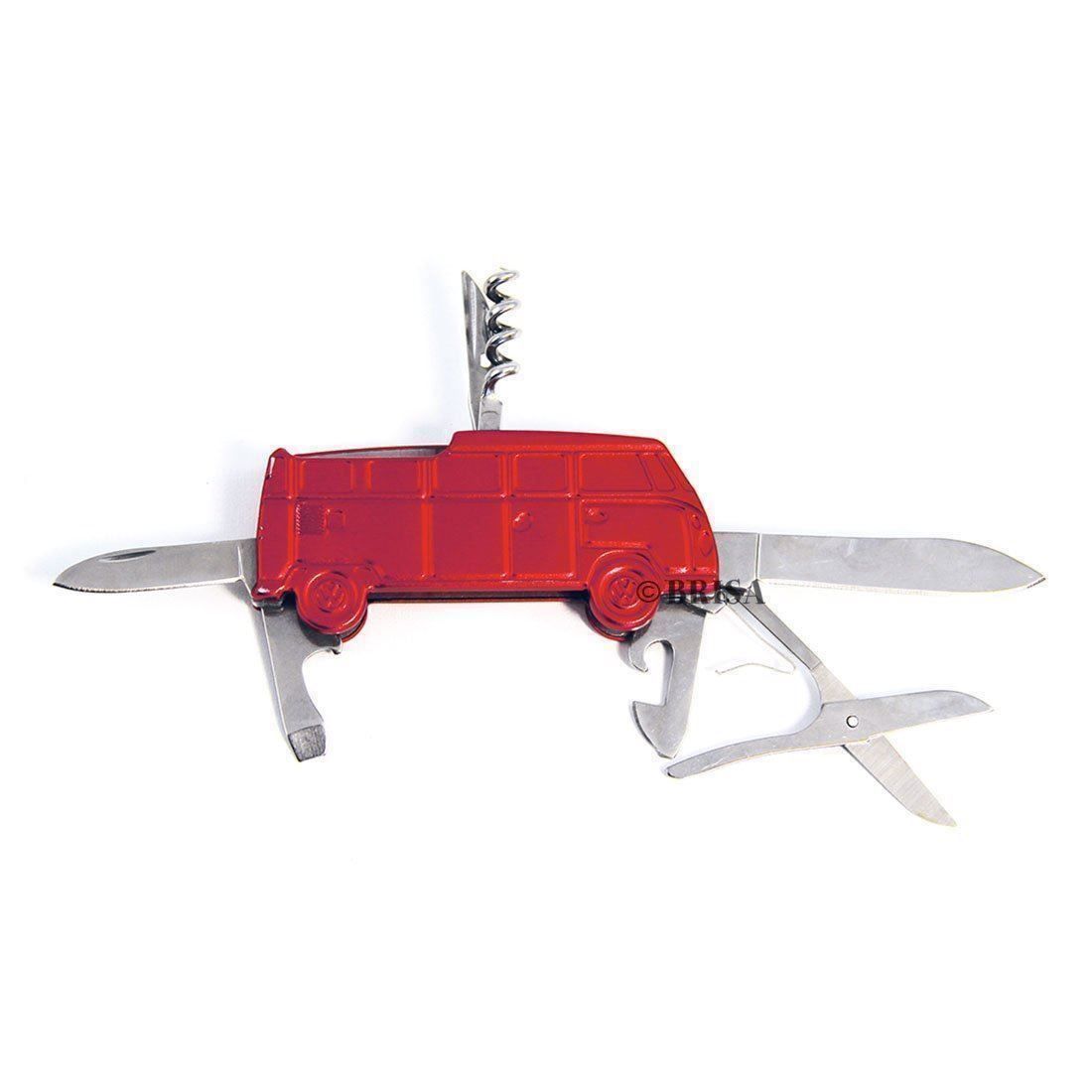 Coltelli: VW T1 BUS 3D TASCHENMESSER - ROT – Nuovo e nell'imballaggio originale da Wil SG venduto da Saxer1 1