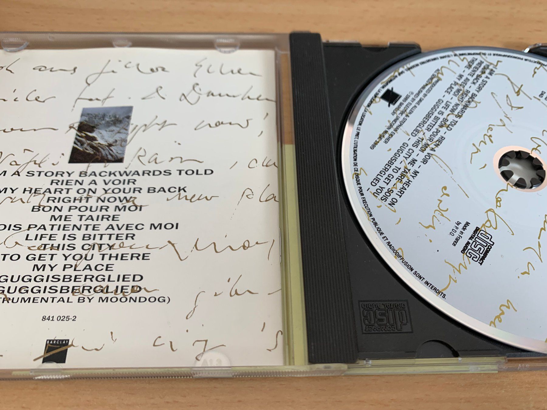 CDs: Stephan Eicher – My Place – Gebraucht aus Rikon im Tösstal von Alpenmutz 2