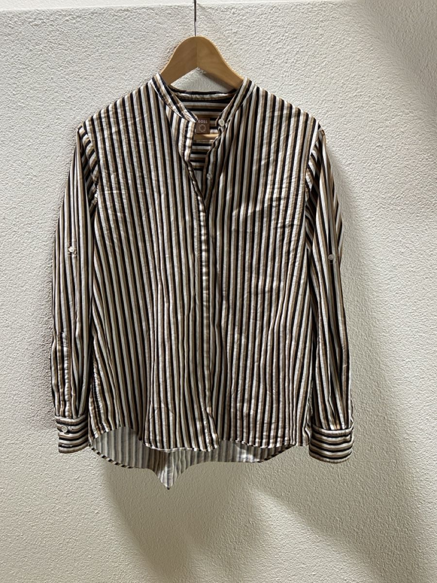 Hugo Boss Camicette: Boss Striped Cotton Shirt Bluse – Usato da Münchenstein venduto da B771 4