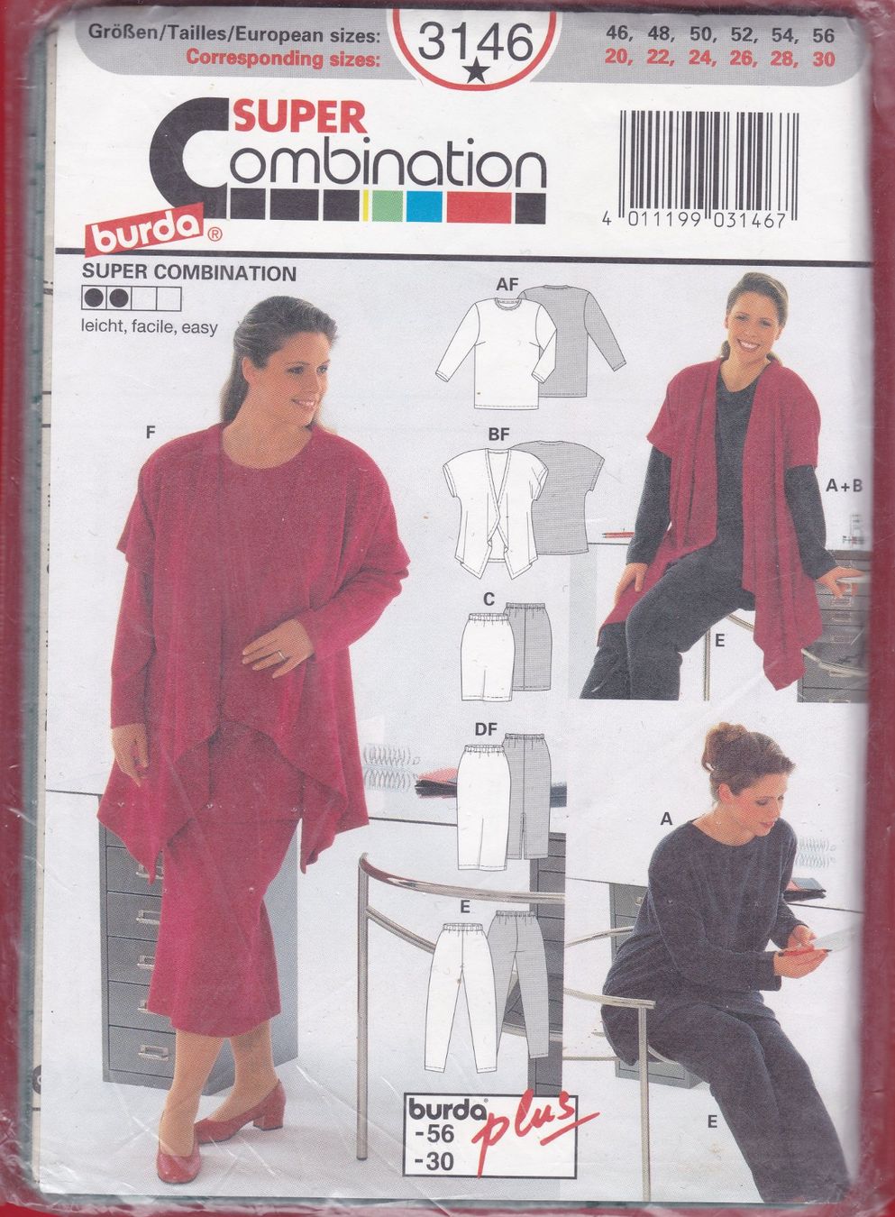 BURDA SCHNITTMUSTER - SUPER COMBINATION, 3146 (Gebraucht) in Oberrieden ...