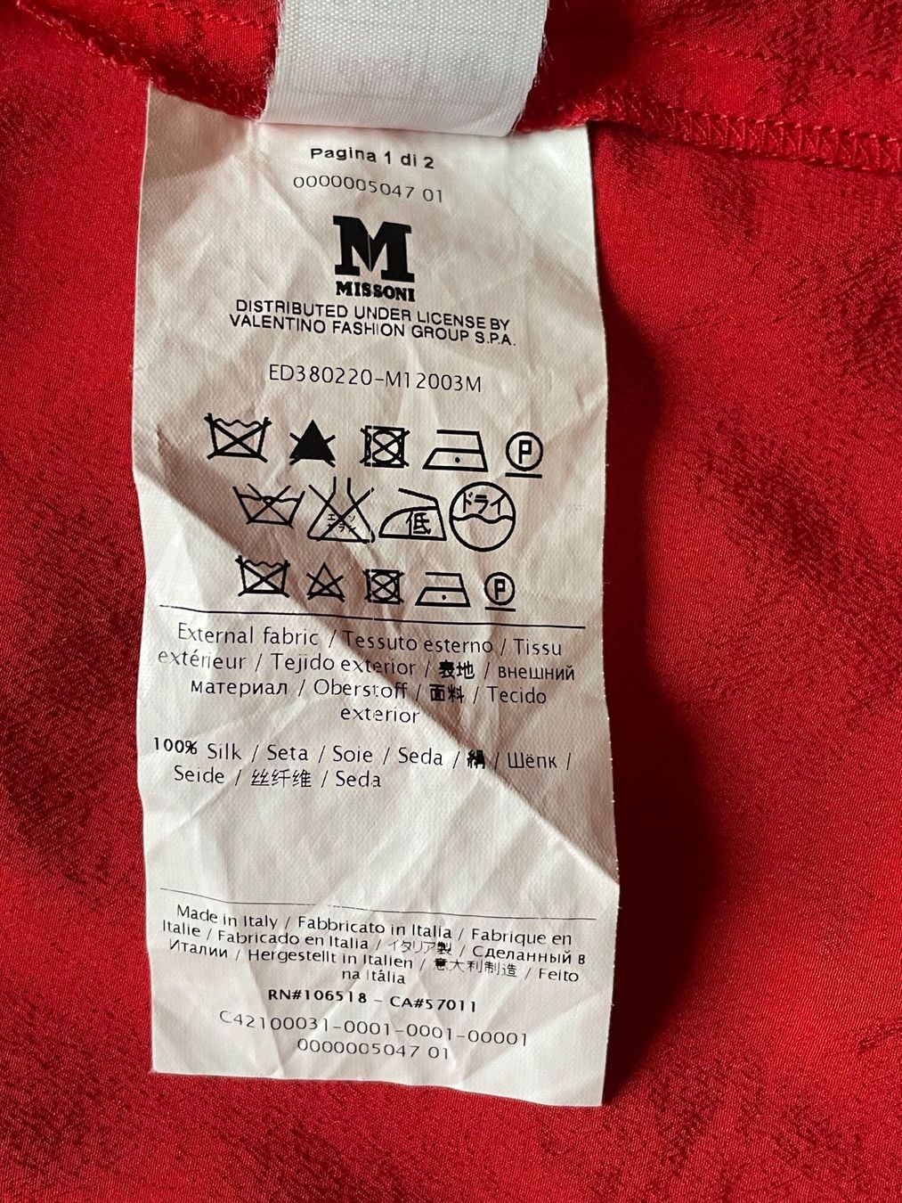 Missoni Camicette: Kurzarm Missoni-Seidenbluse – Usato da Windisch venduto da orangepanter 5