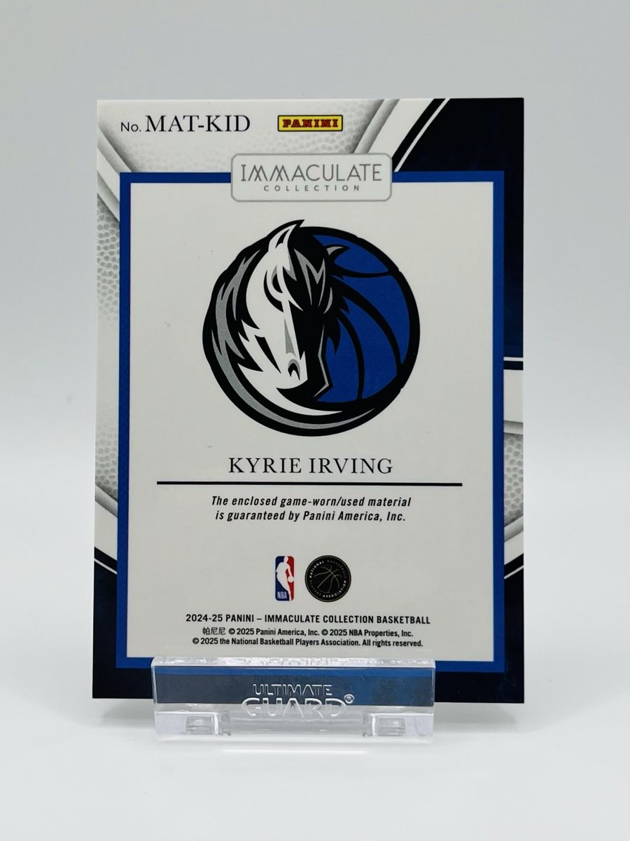 Nba Carte collezionabili: Kyrie Irving Immaculate Game-Worn Relic Patch /99 Mavericks – Usato da Biel/Bienne venduto da historian-198 1