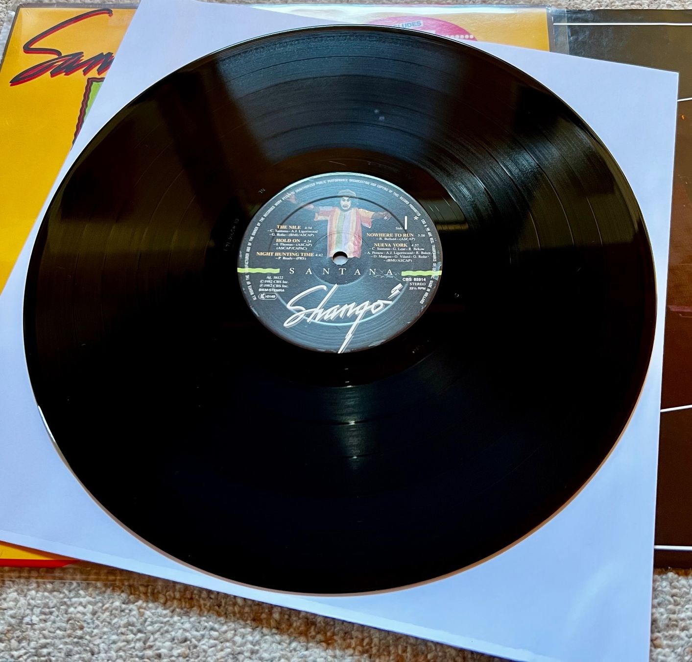 Dischi in vinile: Santana – Shango LP GEWASCHEN – Usato da Unterseen venduto da vinylmore 1