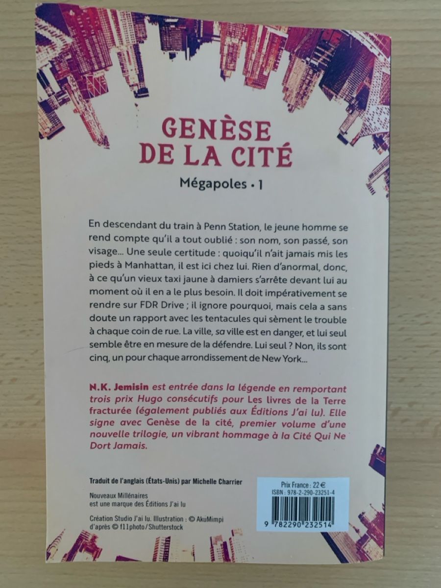 Bücher: Genèse de la cité - N.K. Jemisin - Edition spéciale – Gebraucht aus Mex VD von Venum93 2