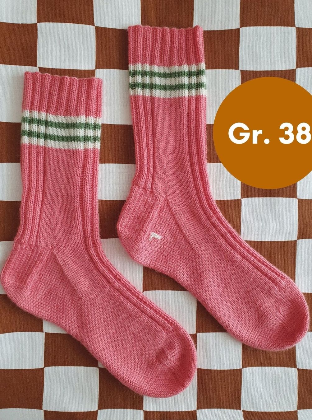 Calze: Handgestrickte Socken, Gr. 38, Wollsocken, Geschenk – Nuovo e nell'imballaggio originale da Neunkirch venduto da Sandramay