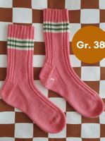 Handgestrickte Socken, Gr. 38, Wollsocken, Geschenk
