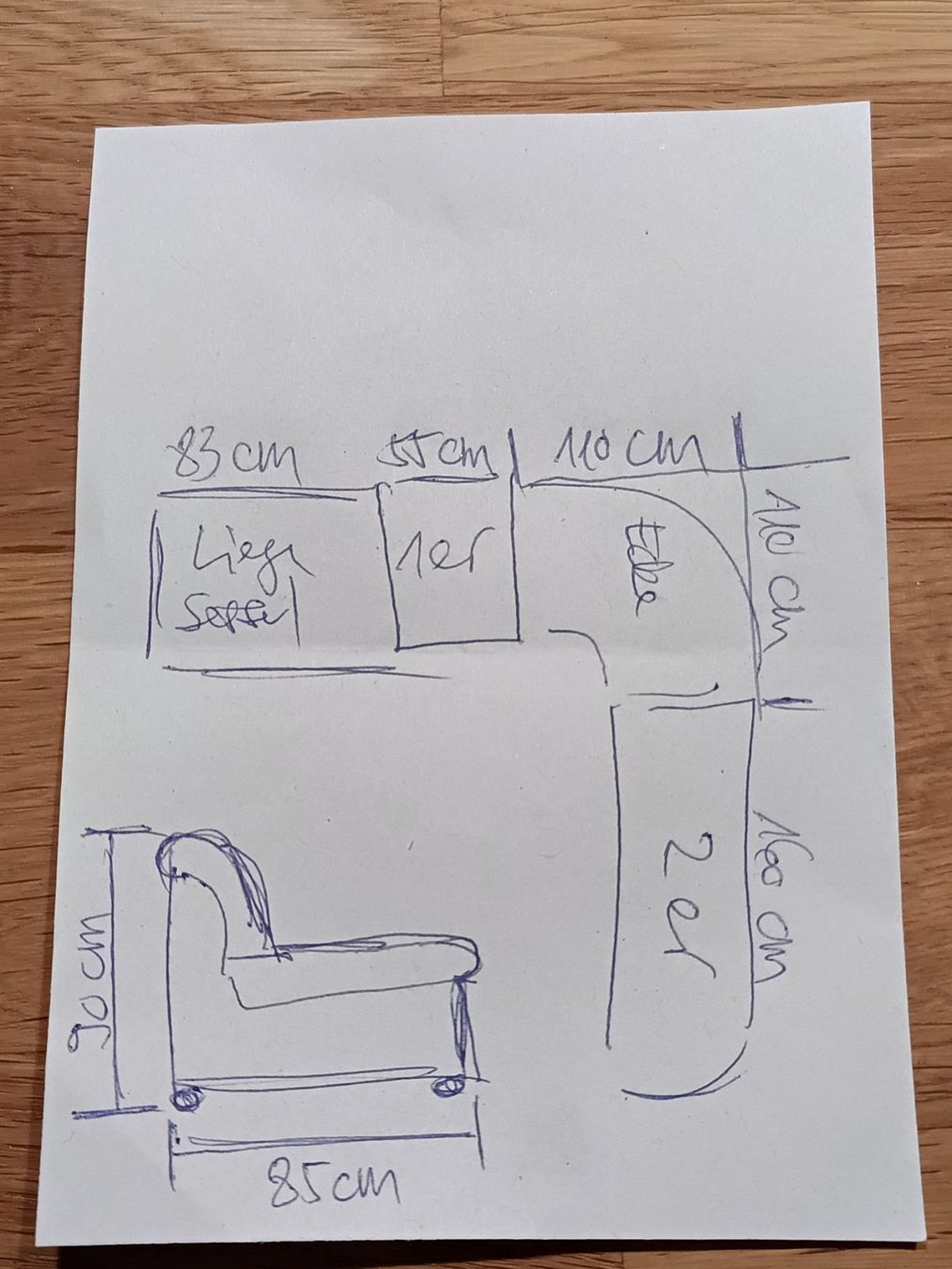 Sofas: Ecksofa Leder blau mit elektrischer Relaxfunktion gebraucht – Gebraucht aus Rüti ZH von C_STYLE 4