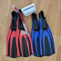 Set 2 Paar Flossen Mares, Schnorchel, Taucherbrille